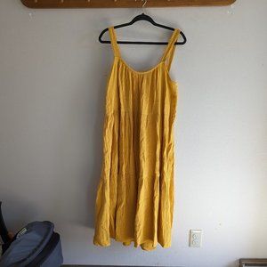 BB Dakota by Steve Madden yellow cotton gauze midi dress